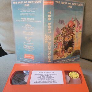Retro Nickelodeon Nicktoons 1998 VHS Orange repro tape videocassette